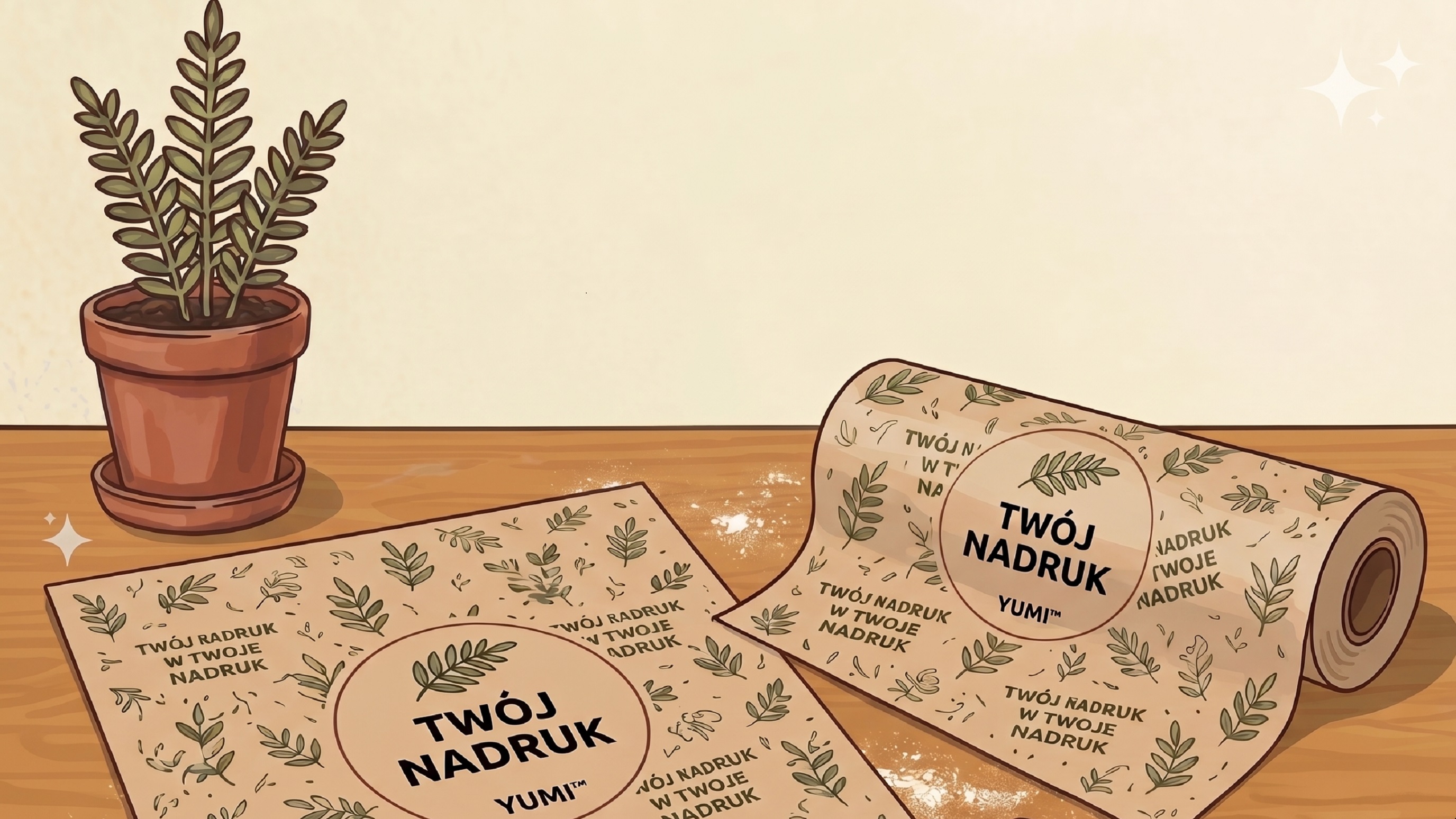 Papier spożywczy z nadrukiem